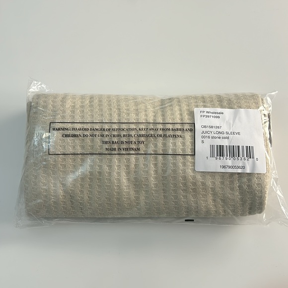 Free People Juicy Long Sleeve Cowl Neck Oversized Beige Sweater Sz L,M,S,XS,NWT - Picture 9 of 11